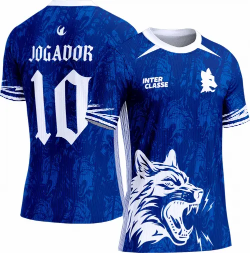 Arte Vetor Camisa Interclasse Lobo 0103