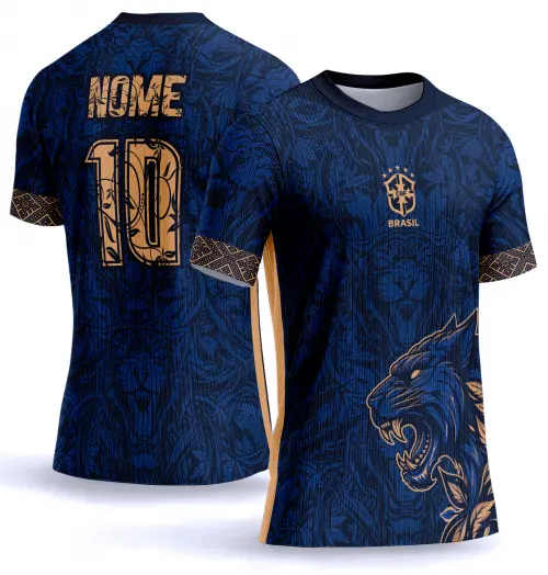 Arte vetor camisa Interclasse pantera azul 0032