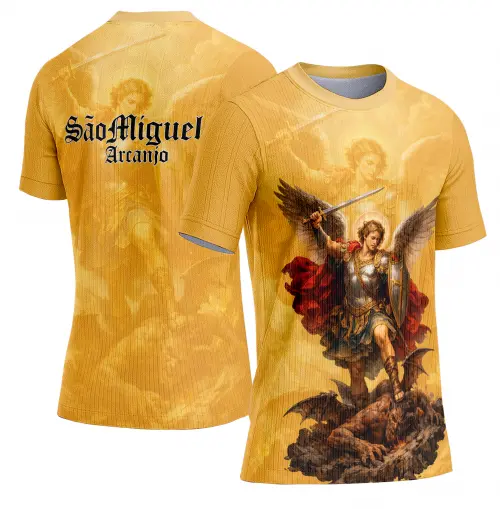 Arte estampa camisa São Miguel Arcanjo 001