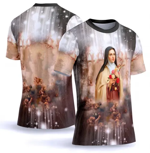 Arte estampa camisa Santa Terezinha 0013