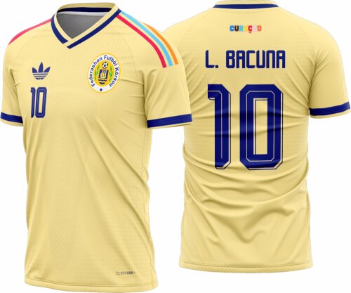 Arte vetor camisa Curaçao vista 2026-28