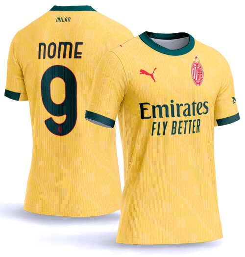 Arte Vetor Camisa AC Milan Terceira 2025-2026