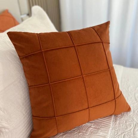 Capa de almofada decorativa Suede aveludado 45x45