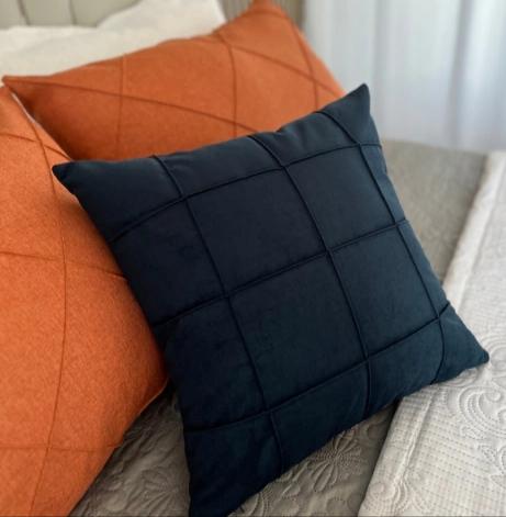 Capa de almofada decorativa Suede aveludado 45x45