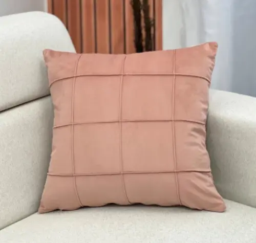 Capa de almofada decorativa Suede aveludado 45x45