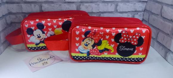 Estojo Personalizado Mickey e Minie