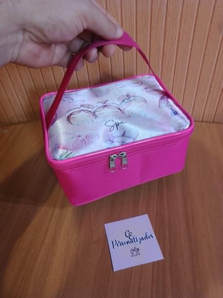 Frasqueira Personalizada Rosa Spa