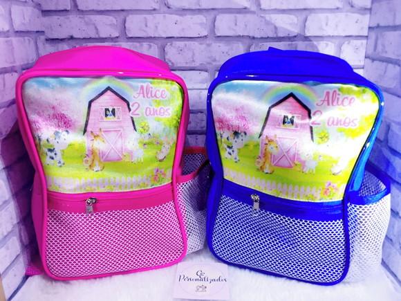 Mochilinha Cinturinha Personalizada Jardim Encantado