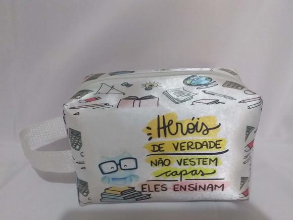 Necessaire Bolsa Box Personalizada Professores Nylon 600