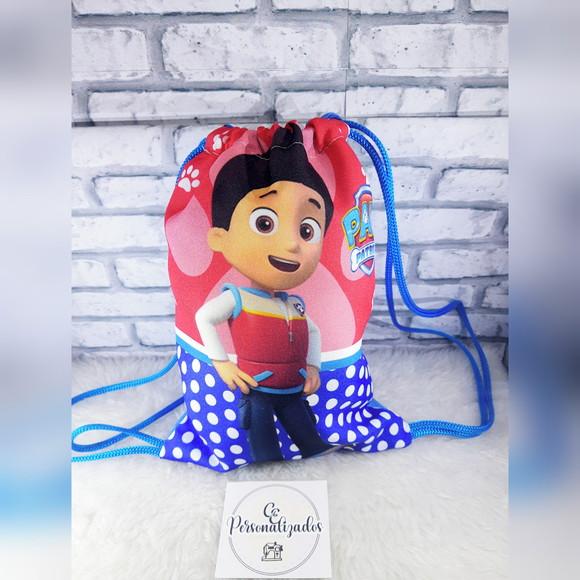 Mochilinha Saco Infantil Personalizada Patrulha Canina