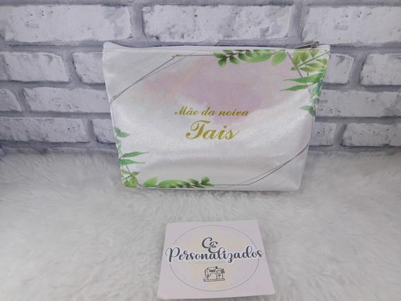 Necessaire Personalizada Casamento de Nylon