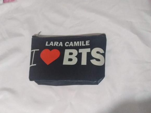 Necessaire personalizada BTS de nylon