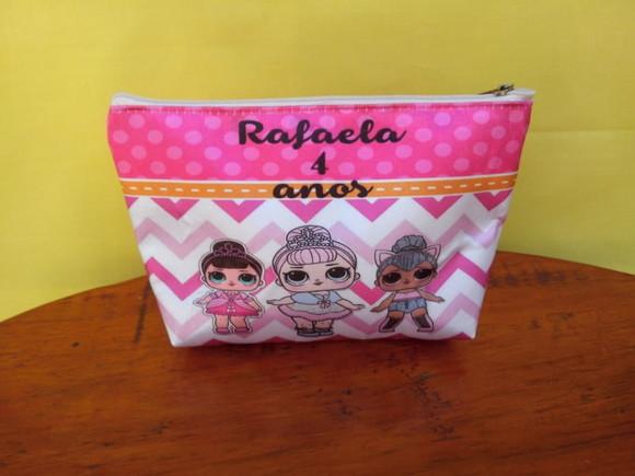 Necessaire personalizada de nylon 600 Lol