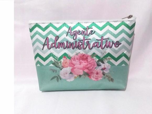 Necessaire personalizada profissão Agente adm de nylon
