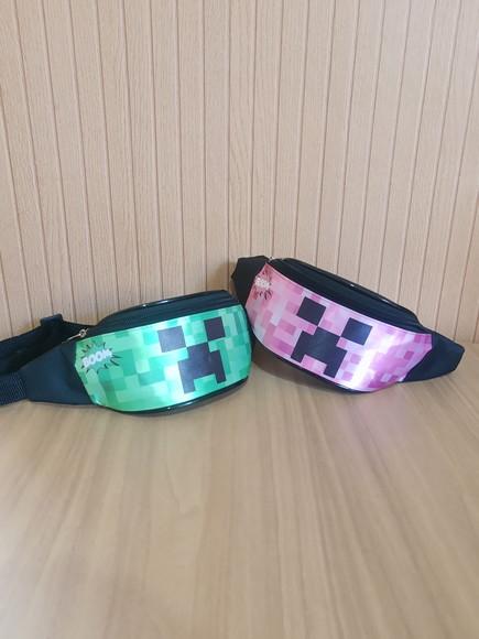 Pochete Personalizada Minecraft Infantil