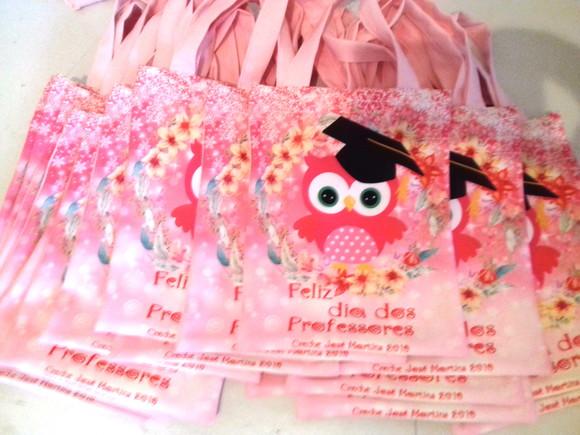 Sacolinha personalizada professores