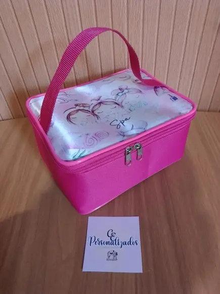 Frasqueira Personalizada Rosa Spa