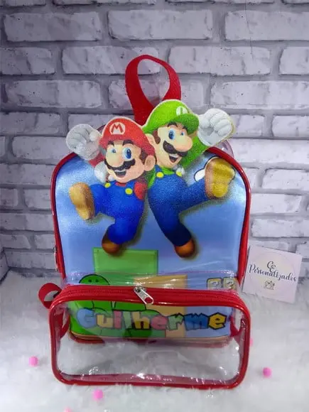 Mochila 3d Personalizada Mário