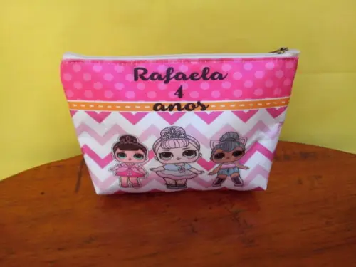 Necessaire personalizada de nylon 600 Lol