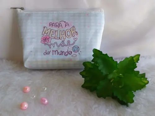 Necessaire Personalizada Dia das Mães Azul