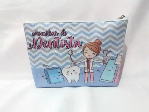 Necessaire personalizada profissão dentista de nylon