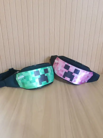 Pochete Personalizada Minecraft Infantil