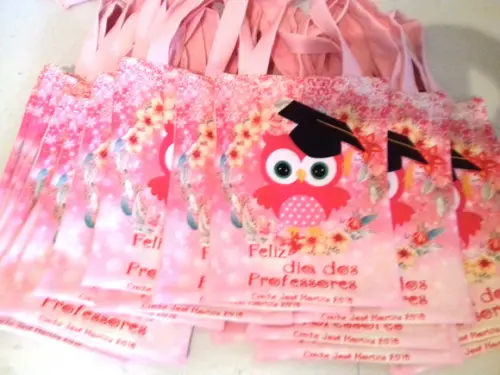 Sacolinha personalizada professores