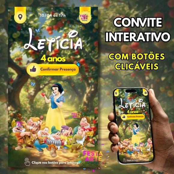Convite Branca de Neve Interativo #02