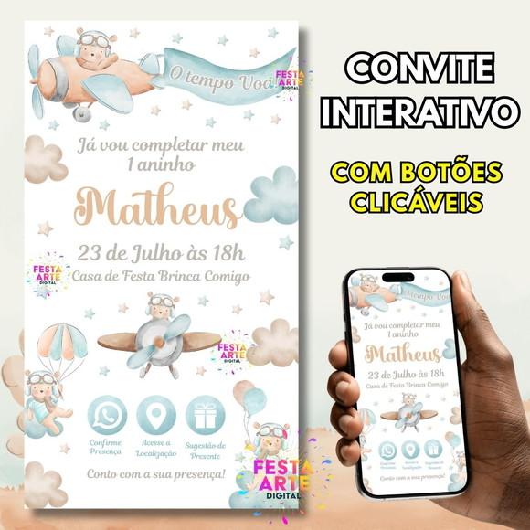 Convite o Tempo Voa Interativo
