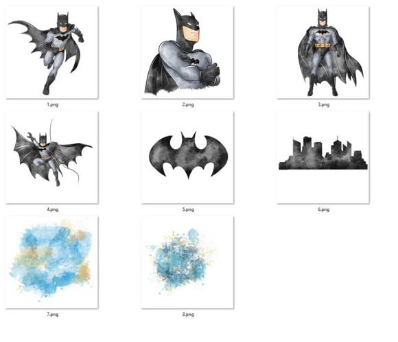 Kit Digital - Batman Aquarela - 352