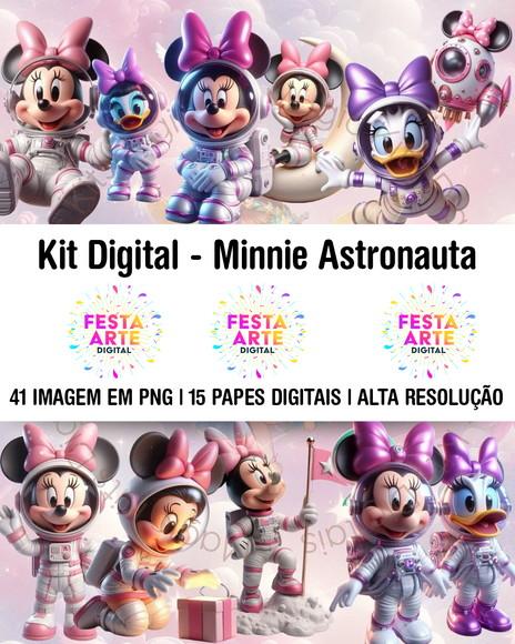 Kit Digital - Minnie Astronauta #30