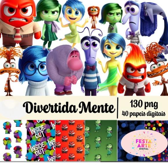 Kit Digital Divertidamente aquarela - 284