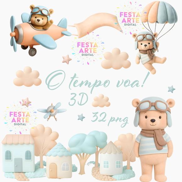 Kit Digital o Tempo Voa 3d -38a