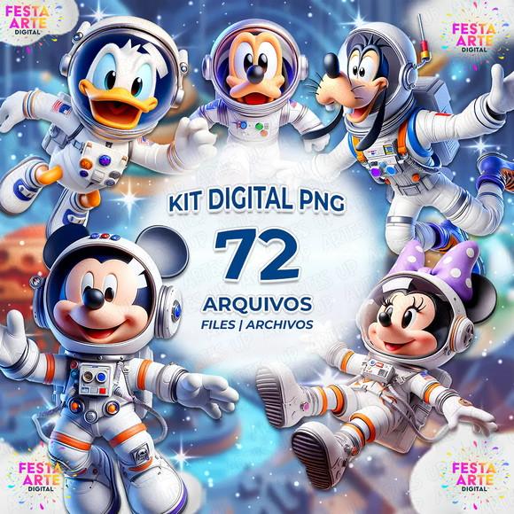 Kit Digital Turma do Mickey Astronauta #29