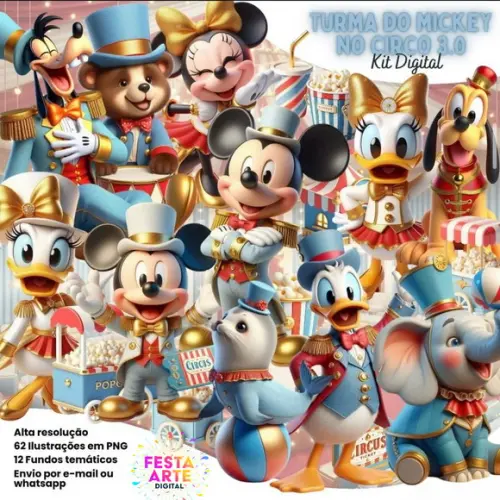 Kit Digital - Turma do Mickey no Circo 3.0 #02