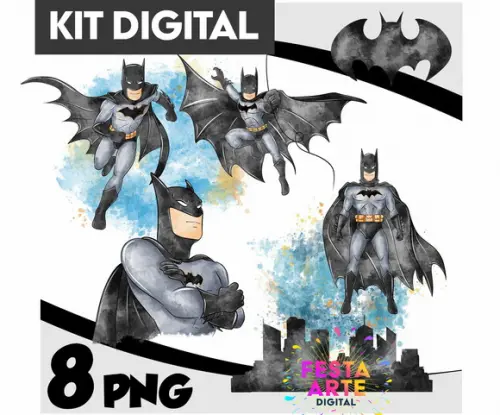 Kit Digital - Batman Aquarela - 352