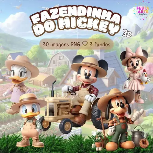 Kit Digital Fazendinha do Mickey 3d #08