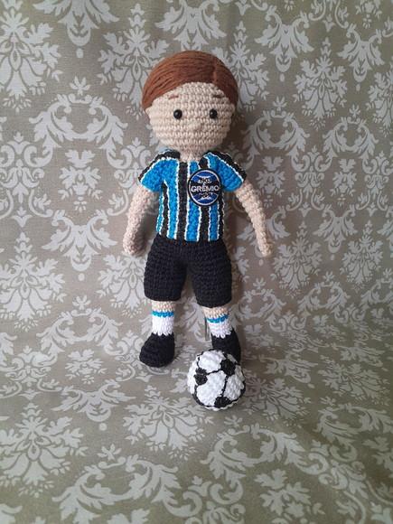 Boneco amigurumi Personalizado Time de Futebol