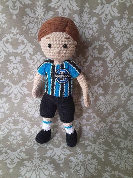 Boneco amigurumi Personalizado Time de Futebol