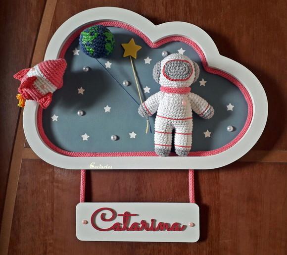 Porta maternidade Astronauta Menina