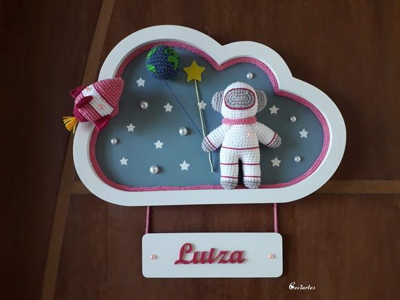 Porta maternidade Astronauta Menina