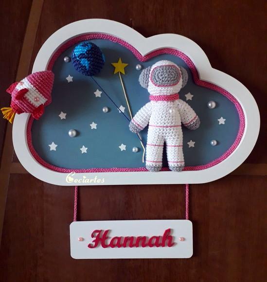 Porta maternidade Astronauta Menina