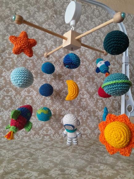 Kit Porta Maternidade Astronauta com 2 Pets +  Móbile Astronauta