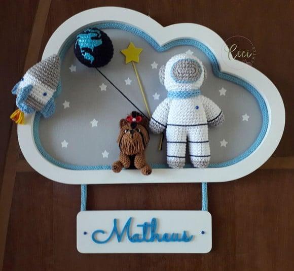 Porta Maternidade Astronauta com Pet