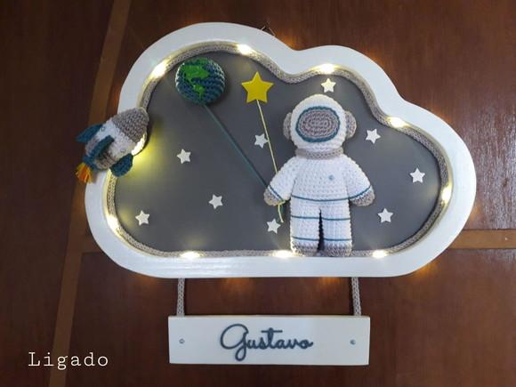 Porta Maternidade Astronauta com Led