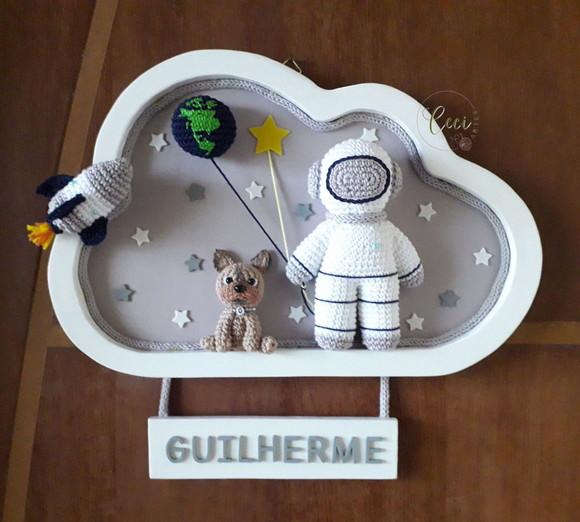 Porta Maternidade Astronauta com Pet