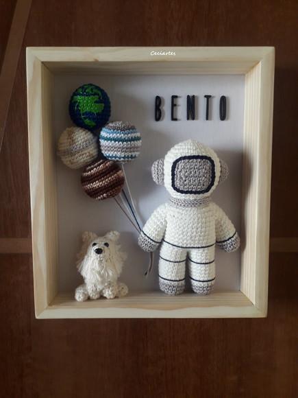 Porta Maternidade Astronauta Planetas + Pet