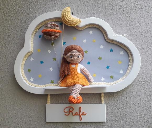 Porta Maternidade Estelar Menina