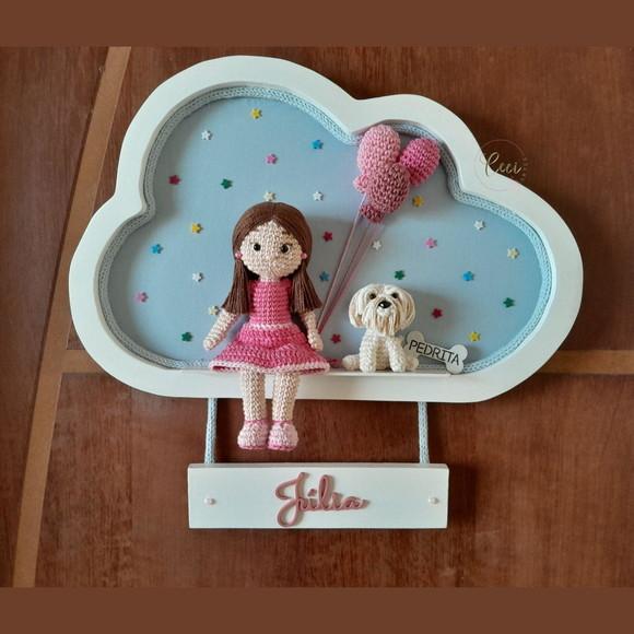 Porta Maternidade Júlia e Sua Pet Pedrita