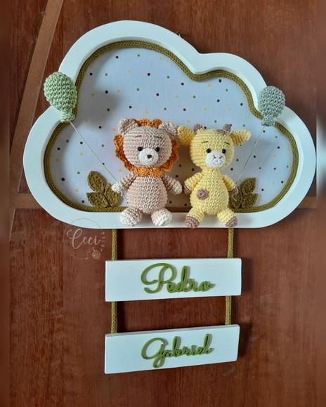 Porta Maternidade Safari Amigurumi